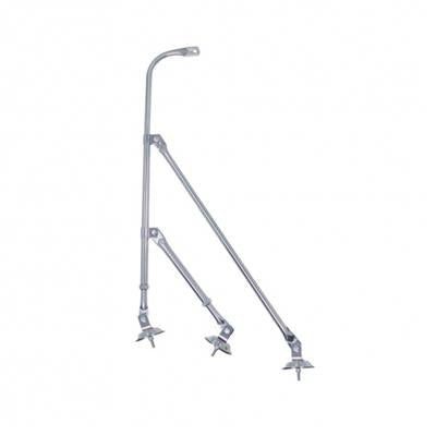 Stainless steel tripod fender mirror bracket set only - no mirror included, SINGLE