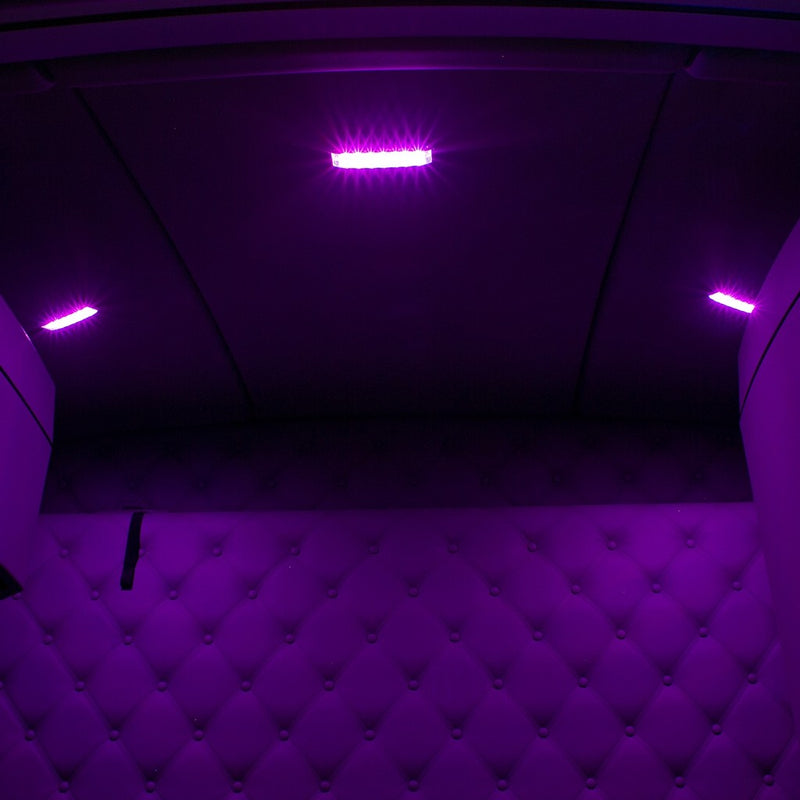 Kenworth T680 / Peterbilt 579 6-color LED replacement dome light amber/blue/green/purple/red/white - SINGLE