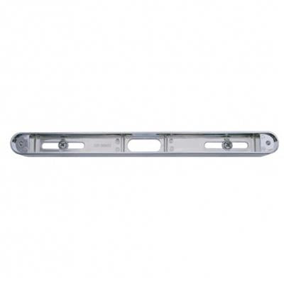 Chrome single-face long LED light bar housing ONLY