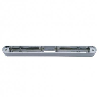 Chrome single-face long LED light bar housing ONLY