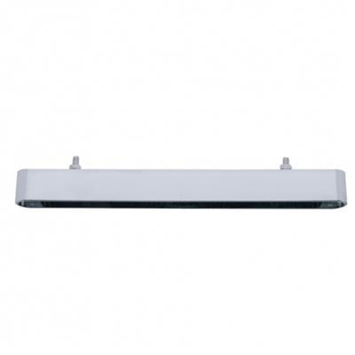 Chrome single-face long LED light bar housing ONLY