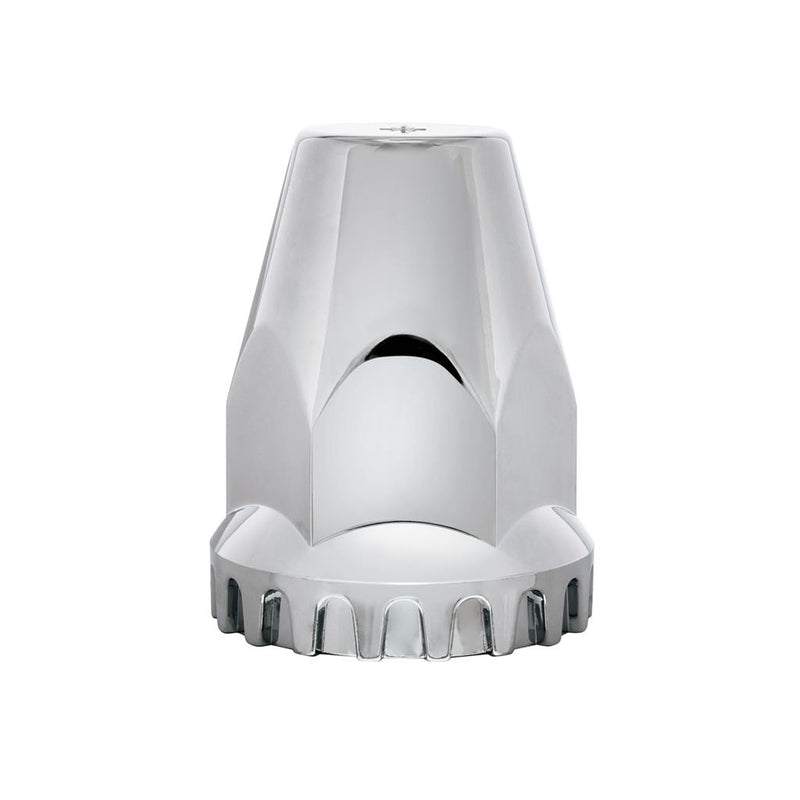 33mm chrome plastic lug nut cover w/flange