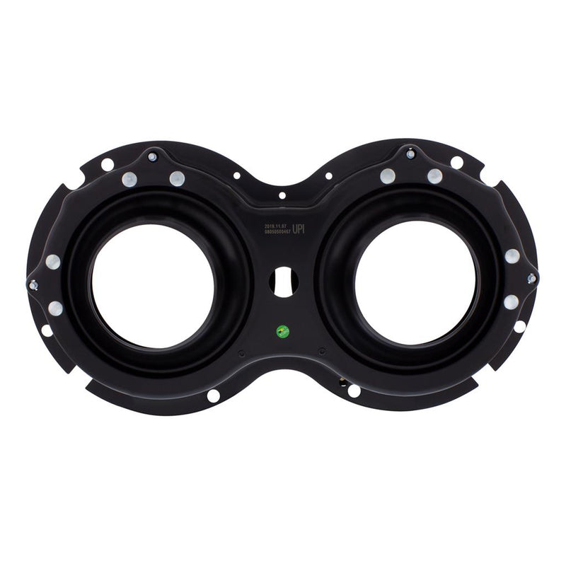 Peterbilt 359-style dual round headlight bucket assembly for LED headlights - SINGLE