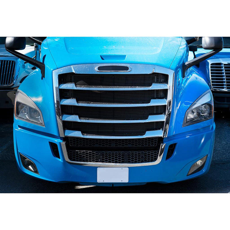 Freightliner Cascadia 2018-2023 chrome plastic lower bumper grill trim