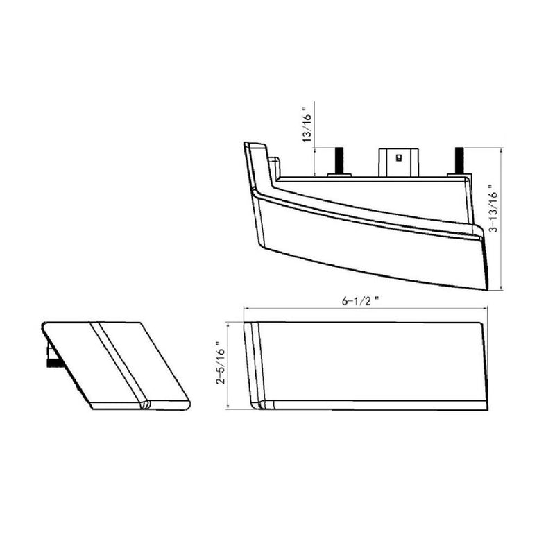 Freightliner Cascadia 2018+ Amber LED turn signal w/OEM plug
