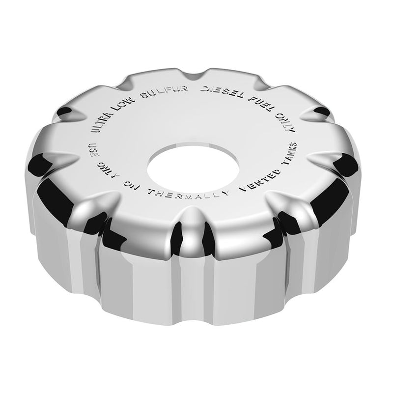 Volvo chrome plastic fuel cap cover - locking
