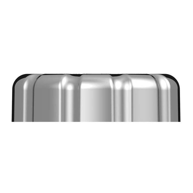 Volvo chrome plastic fuel cap cover - locking