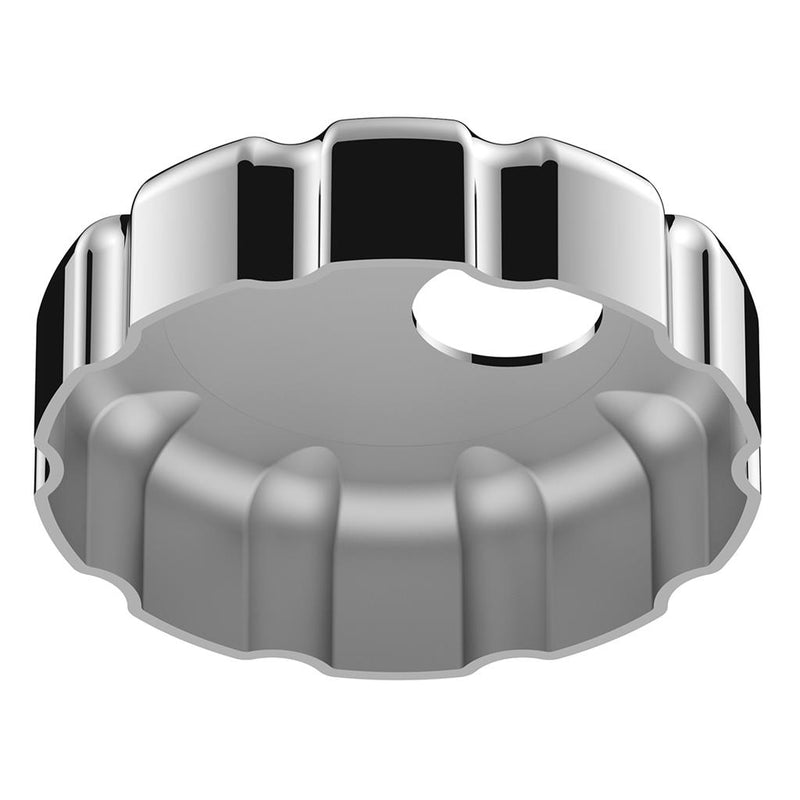 Volvo chrome plastic fuel cap cover - locking
