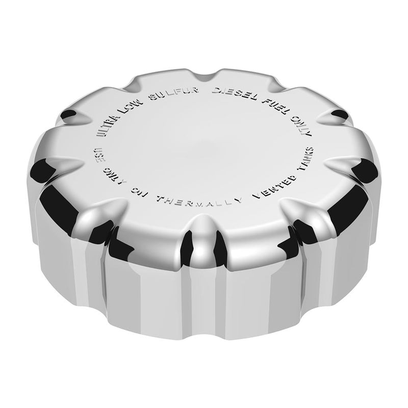 Volvo chrome plastic fuel cap cover - NON locking