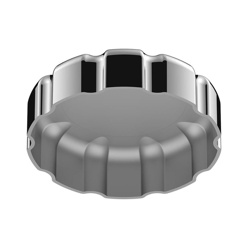 Volvo chrome plastic fuel cap cover - NON locking