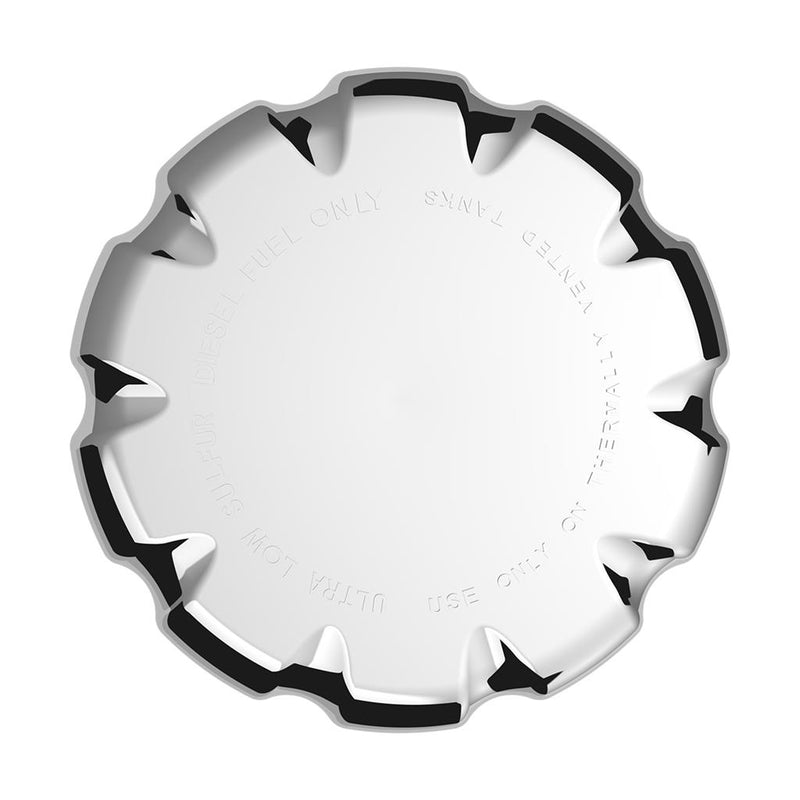 Volvo chrome plastic fuel cap cover - NON locking