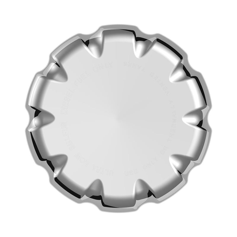 Volvo chrome plastic fuel cap cover - NON locking