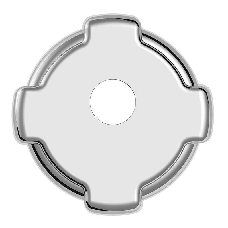 Freightliner chrome plastic fuel cap cover - locking