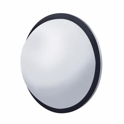 8.5" diameter stainless steel full moon / dome convex round mirror with center mount