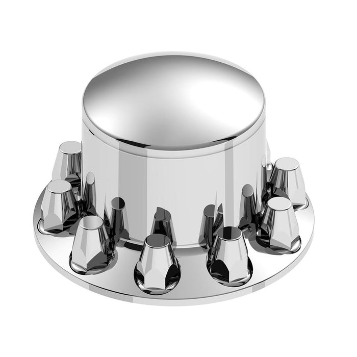 Chrome plastic rear axle cover with 33mm push on lugnut covers - SINGLE