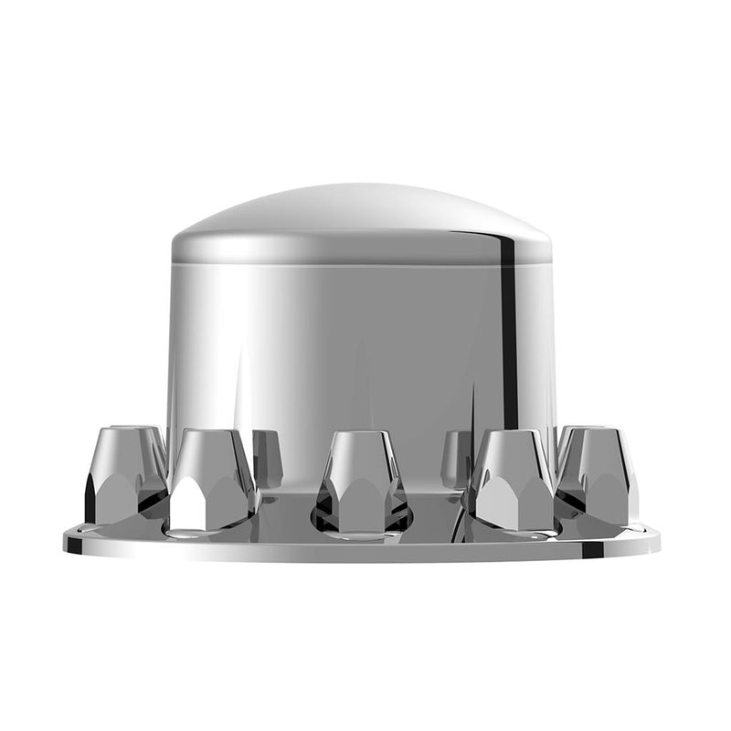 Chrome plastic rear axle cover with 33mm push on lugnut covers - SINGLE