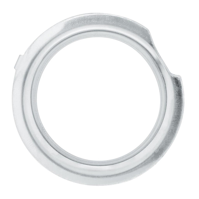 Chrome plastic front axle cover with 33mm push on lugnut covers - SINGLE