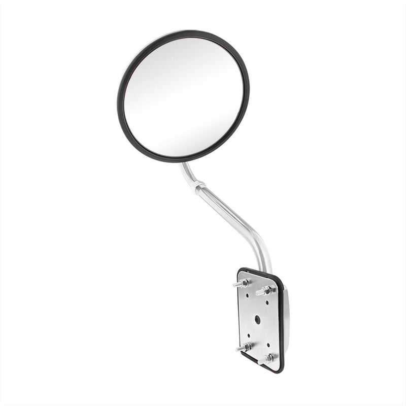 Stainless steel convex 8" round pod mount hood mirror - SINGLE