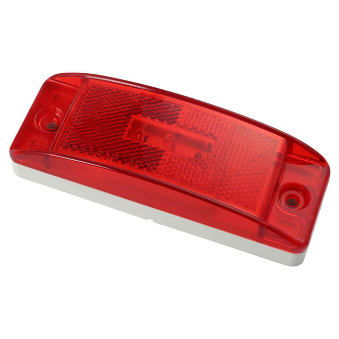Grote SuperNova Sealed Turtleback II Red 2" x 6" rectangular LED marker / clearance light