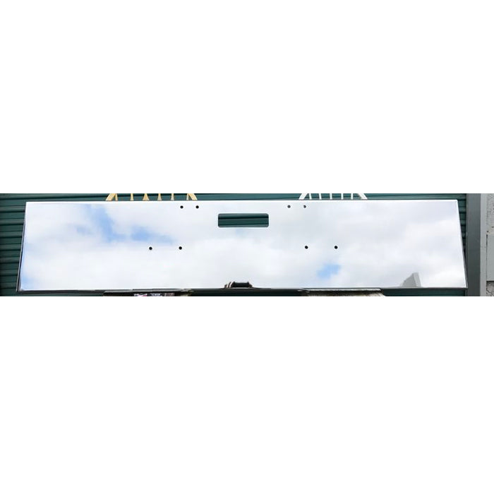 Freightliner Classic -2001 premium 8 gauge chrome 18" boxed end bumper w/standard mounting holes & single tow hole with step