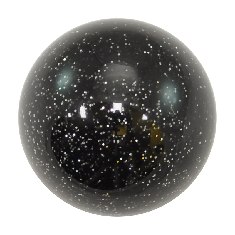 Glitter 2.25" diameter round gear shift knob w/ 1/2" x 13 adapter