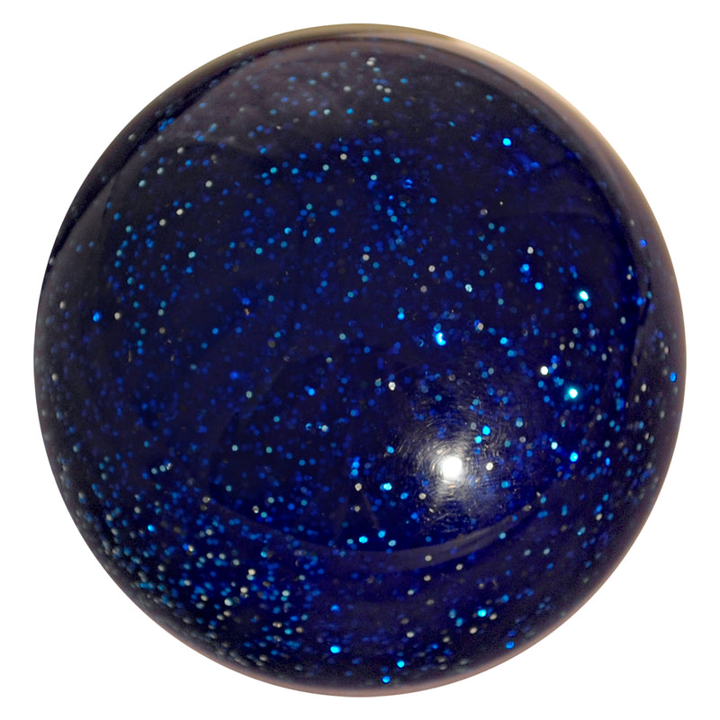 Glitter 2.25" diameter round gear shift knob w/ 1/2" x 13 adapter