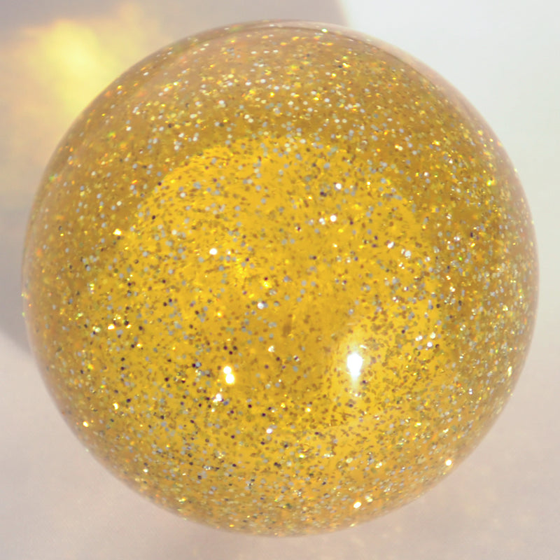 Glitter 2.25" diameter round gear shift knob w/ 1/2" x 13 adapter
