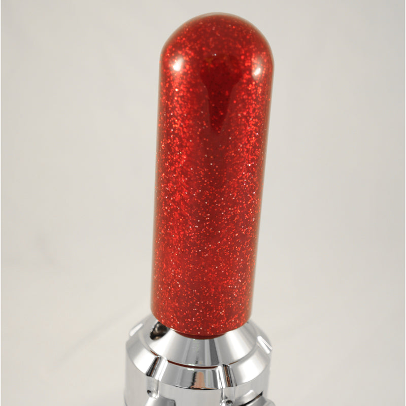 4" long x 1.3" diameter rod gear shift knob w/ 1/2" x 13 adapter