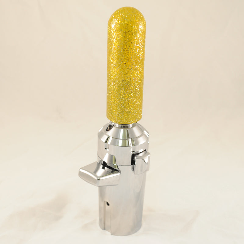 4" long x 1.3" diameter rod gear shift knob w/ 1/2" x 13 adapter