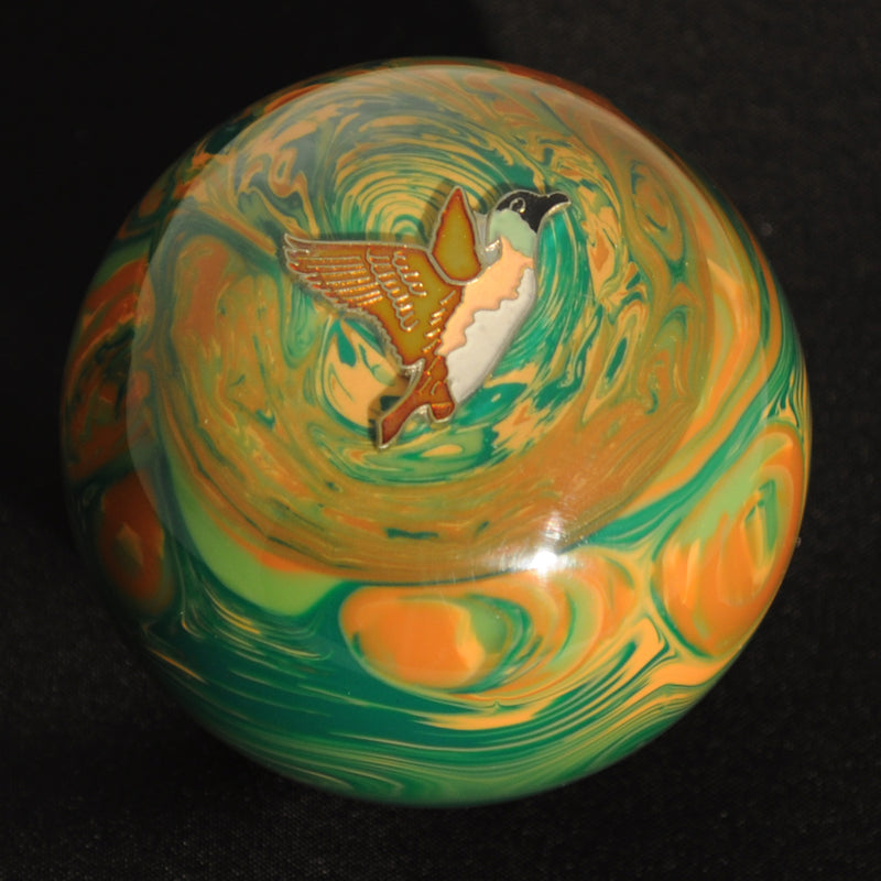 Camouflage w/Duck 2.25" diameter round gear shift knob w/ 1/2" x 13 adapter