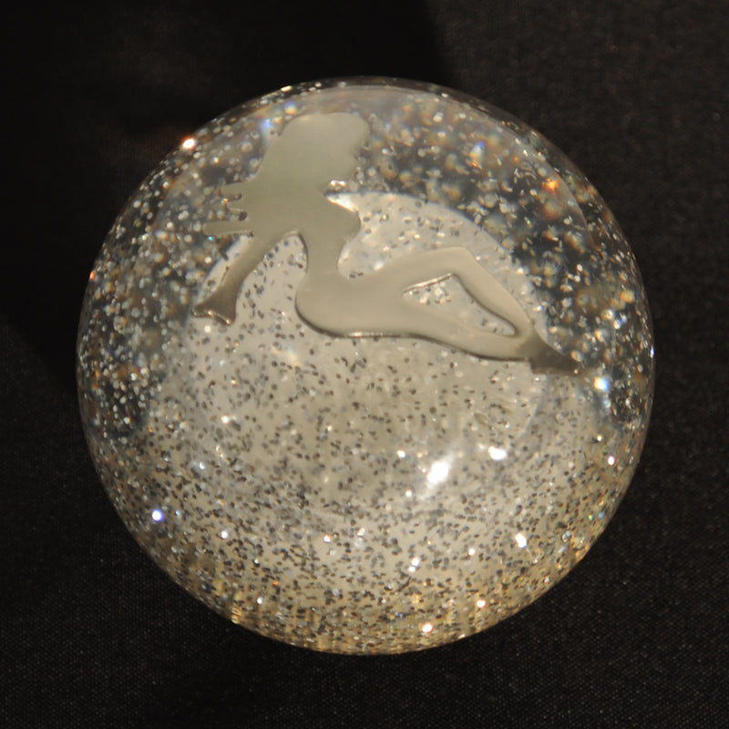 Mudflap Girl 2.25" diameter round gear shift knob