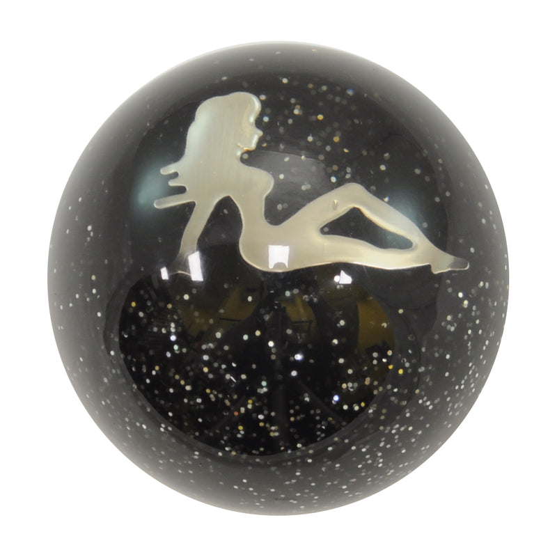 Mudflap Girl 2.25" diameter round gear shift knob
