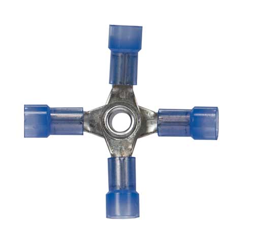 16-14 AWG 4-Way (X) Nylon Connector - 4 pieces
