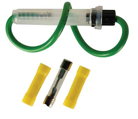 In-Line Glass Fuseholder 12 AWG 6.5" Wire w / (1)20 Amp AGC Fuse & (2)Vinyl Terminals, 1 Set.
