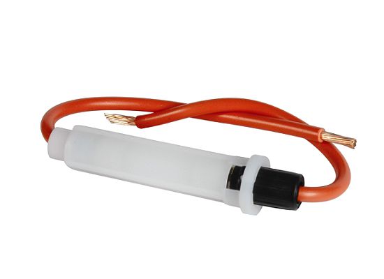 In-Line glass fuseholder 12 AWG 7" wire w/ 30 Amp AGC fuse - 1 set