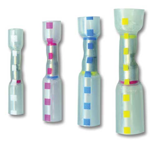 Multi-wire heat shrink & crimp seal butt connector - 5 pieces