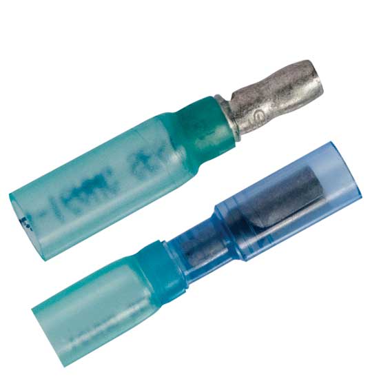 16-14 AWG .157 tab crimp seal heat shrink bullet connector - select a size