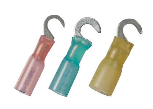 #10 Stud crimp seal heat shrink hook terminal - select a size