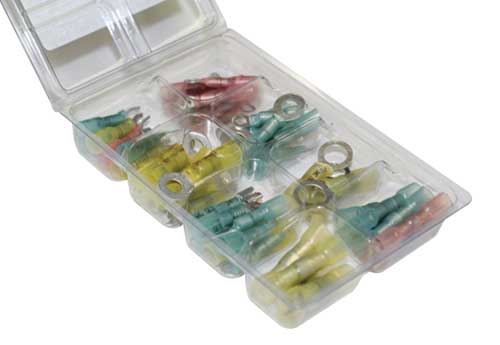 Solder Seal Heat Shrink Terminal Kit, 60 Pieces