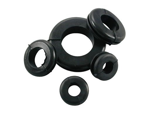 Assorted Grommets with 1/4", 5/16", 3/8" Mounting Holes, 13 pieces