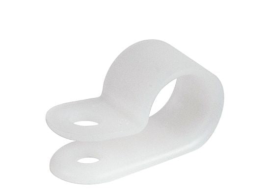 Natural nylon cable clamps - choose a size