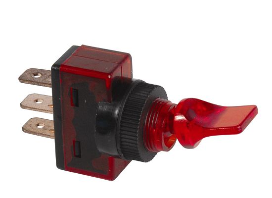 20 AMP @ 12 Volt S.P.S.T. on/off duckbill toggle switch - SINGLE