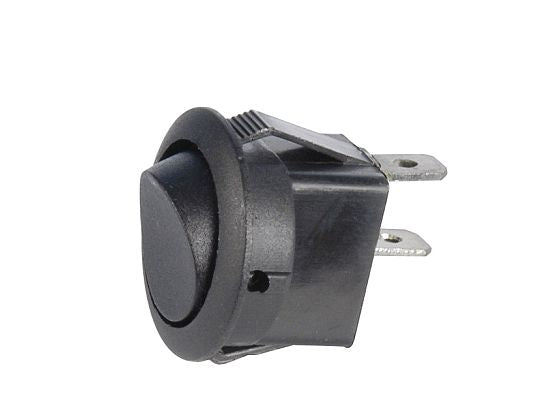 10 AMP @ 12 Volt On/Off round rocker switch - SINGLE