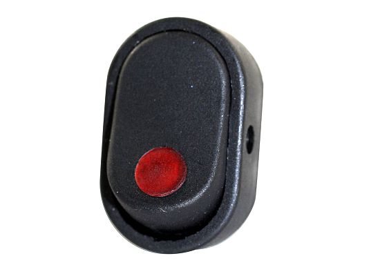 16 AMP @ 12 Volt On/Off illuminated oval rocker switch - SINGLE