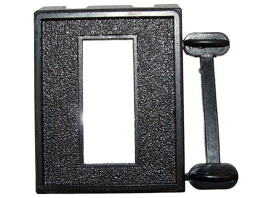 Switch panel mount with (1) 7/16" X 1 1/8" rectangular slot - 1 piece
