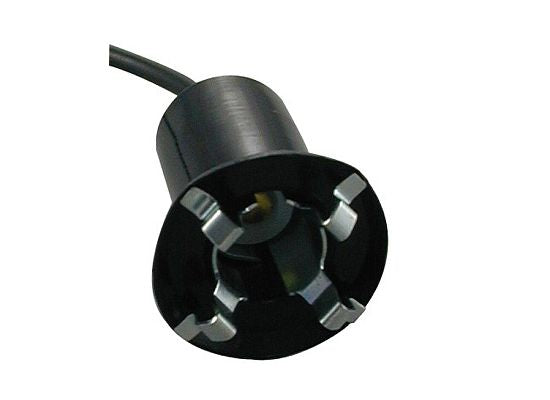 1-Wire universal miniature single contact instrument panel & license plate 'snap-in' light socket, 1 piece