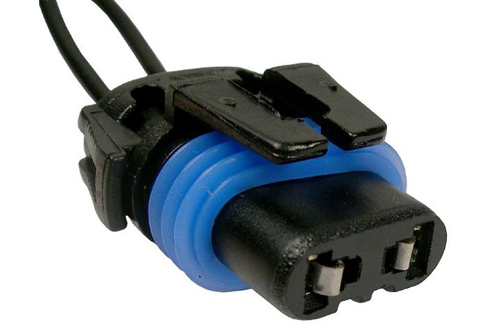 2-Wire universal halogen high beam headlight connector (metri-pack 280 series), 1987 & newer - SINGLE