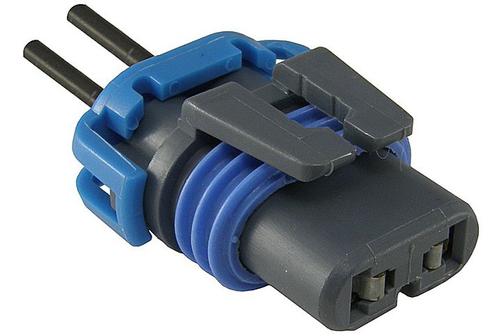 2-Wire universal #9006 halogen low beam headlight connector (metri-pack 280 series), 1987 & newer - SINGLE