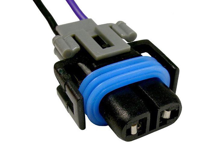 2-wire universal H11 halogen bulb headlight connector - 1 piece