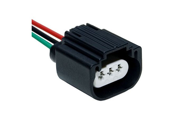 3-wire universal 9008 or H13 halogen bulb headlight connector - 1 piece